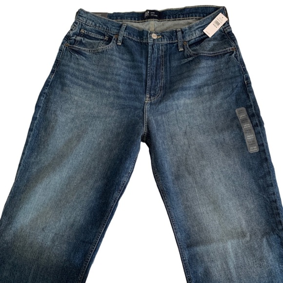 GAP 90s Loose Dark Blue Denim Pants 14/32R - Picture 2 of 3